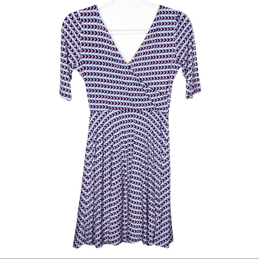 GiLLi Cheveron Slinky 3/4 Sleeve Midi Dress Small